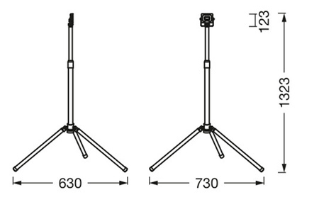 LED reflektor 1x30W 3000lm 6500K LEDVANCE přenosný pracovní reflektor