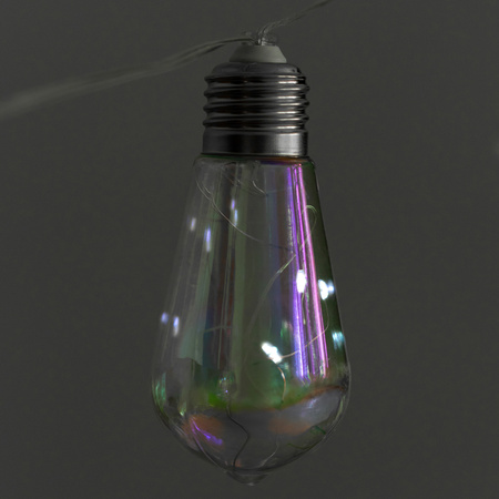 Solární zahrada Girland 20x LED světelný řetěz Dekorativní koule 5,8 m Studená