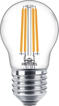 LED kulová žárovka E27 P45 6.5W = 60W 806lm 2700K Teplá bílá vlákno PHILIPS