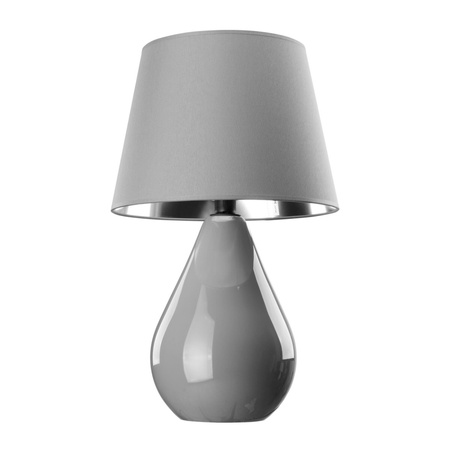 LACRIMA GRAY Stolní lampa na noční stolek Graphite Elegant E27 5455 TK Lighting
