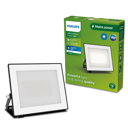 Reflektor LED 30W 3200lm 3000K IP65 Black Lois Philips