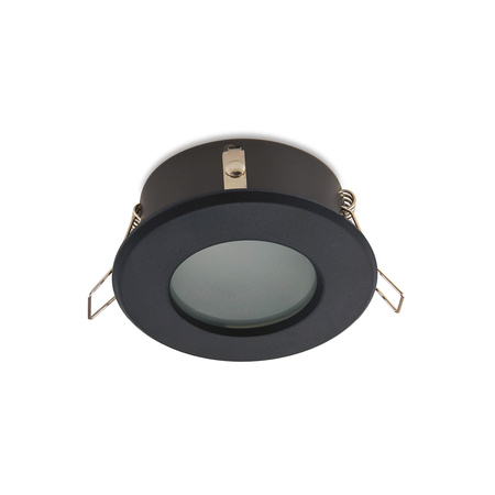 Zapuštěné halogenové bodové svítidlo GU10 černé kulaté Kobi