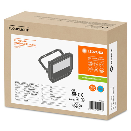 LED reflektor 20W 2400lm 6500K IP65 bílý LEDVANCE reflektor