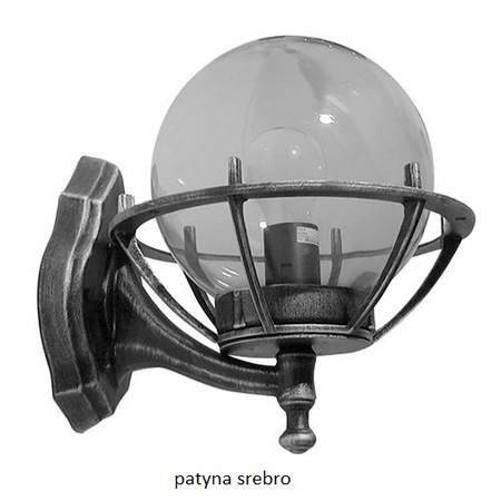 Venkovní zahradní fasádní svítidlo LED NÁSTĚNNÉ SVÍTIDLO Koule s košem 200 K 3012/1/KPO E27 Su-Ma