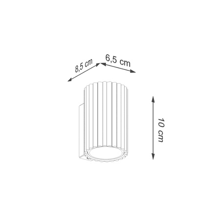 Nástěnné svítidlo Reflektor Tuba Spot GU10 Olive Carbon Deep Space SL.1656 Sollux