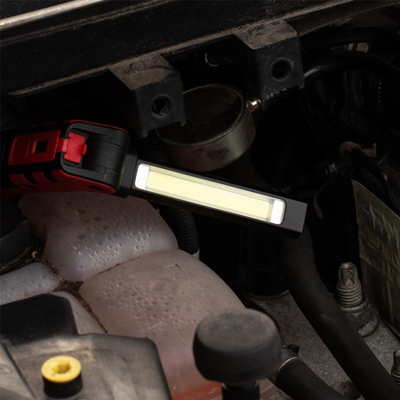 Dobíjecí dílenská svítilna skládací magnet COB + LED 140lm + 360lm VA0104 Vayox