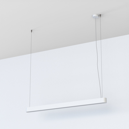 SOFT Závěsné svítidlo 7537 Nowodvorski White 2xLED Tube T8 Ceiling 120x6 Modern