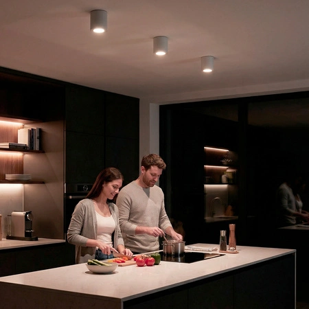 Povrchová montáž HALOGENOVÉ Spot Tuba Pevná EGIO GU10 LUMILED Kulatá IP44 Bílá 83mm