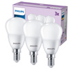 Sada 3x LED kulové žárovky E14 P45 4,9W = 40W 470lm 2700K Teplá PHILIPS
