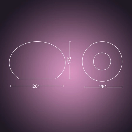 Stolní lampa FLOURISH White EU/UK E27 LED 9,5W CCT RGB PHILIPS HUE Bluetooth Zigbee