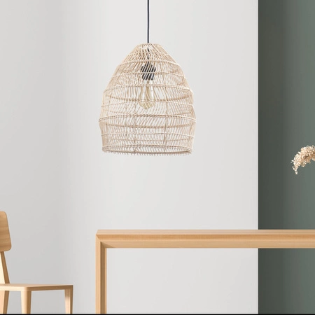 Stropní závěsné svítidlo E27 Beige Black Sakura Sanico Goldlux