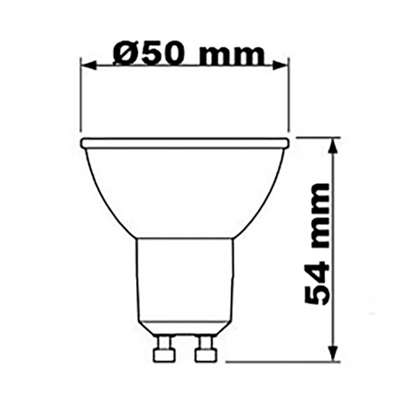 LED žárovka GU10 4.9W = 50W 355lm 2700K Teplá bílá 36° CRI90 PHILIPS Master Stmívatelné