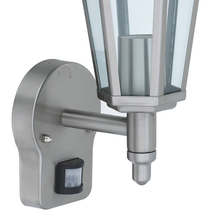 Zahradní lampa LED nástěnná lampa JUPITER E27 Top Lantern Sensor Grey Volteno