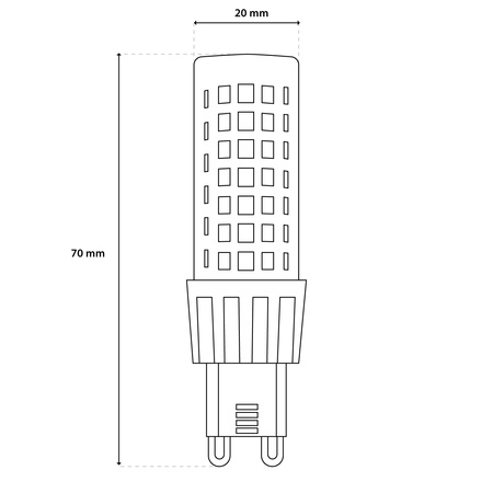 Žárovka LED G9, KAPSLE 10W = 75W 970lm 4000K neutrální bílá 360° LUMILED