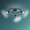 Stropní svítidlo LIMBALI 3x GU10 Nástěnné svítidlo Reflektor pohyblivý černý PHILIPS
