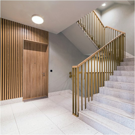 LED stropní svítidlo do koupelny Povrchová montáž 36W 3780lm 4000K 120° bílá IP65 Nairos Kobi