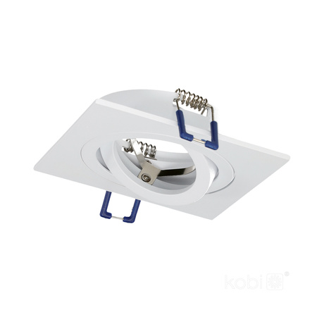 Halogenové zapuštěné bodové svítidlo GU10 pro zápustnou montáž Mesh White Square Kobi