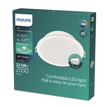 LED panel Zapuštěné vestavné svítidlo MESON 23,5W 6500K 21,5cm Kulaté svítidlo PHILIPS