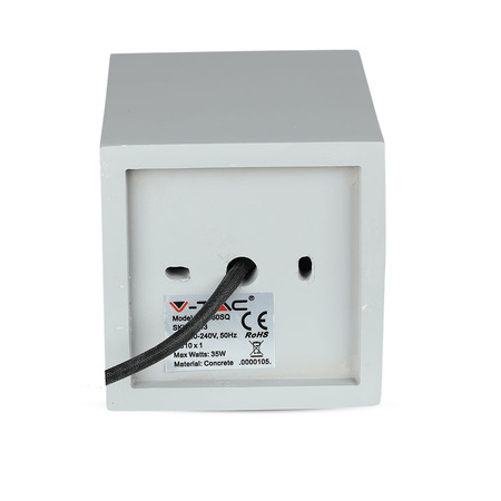 Bodové stropní svítidlo GU10 čtvercová šedá/černá VT-860 V-TAC - 5letá záruka