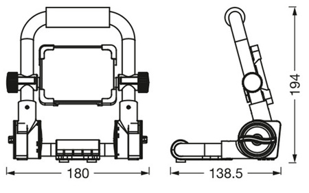 LED reflektor Pracovní lampa 10W 1200lm 6500K Přenosný LEDVANCE