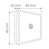 Podzemní LED lampa na baterie 1,5W 28lm 4500K Neutrální 120° Stříbrná Sanico Goldlux