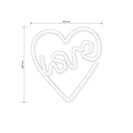 Dekorativní LED lampa na baterie 3W White Neon Sanico Goldlux