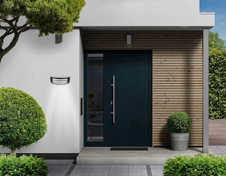 Zahradní nástěnné svítidlo. elevace. venkovní svítidlo E27 IP44 DORIS