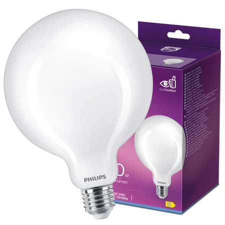 LED žárovka E27 Sphere G120 13W = 120W 2000lm 6500K Cold FILAMENT LED Classic Philips