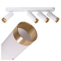 Nástěnné a stropní bodové svítidlo 4x GU10 White Gold FADO Sanico Goldlux