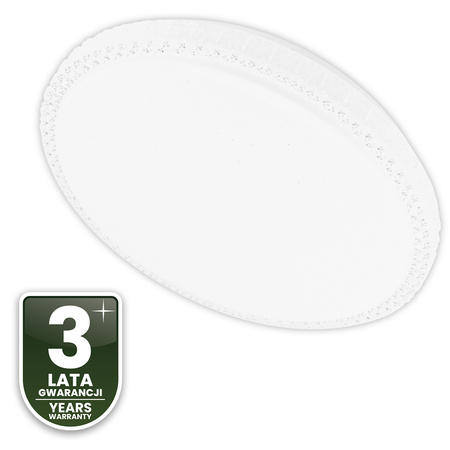 LED stropní plafon AGA2 72W IP44 CCT bílý kulatý 50cm + LUMILED PILOT