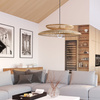 Stropní závěsné svítidlo E27 Beige BAMBOO NATURAL Sanico Goldlux
