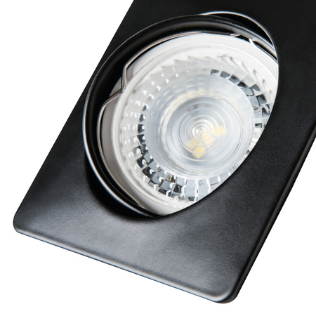 Kruhové podhledové svítidlo nastavitelné GU5.3 GU10 Square Black Nesta Kanlux Point Luminaire
