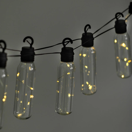 Solární zahrada Girland 10x LED světelný řetěz Dekorativní koule 3,8 m teplé