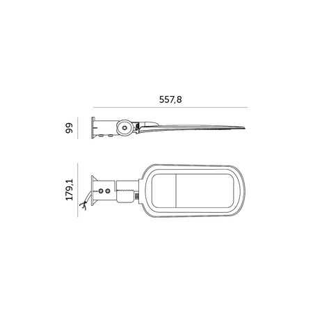 LED pouliční svítidla Průmyslová silniční svítidla 60W 5700lm Vespa Kobi