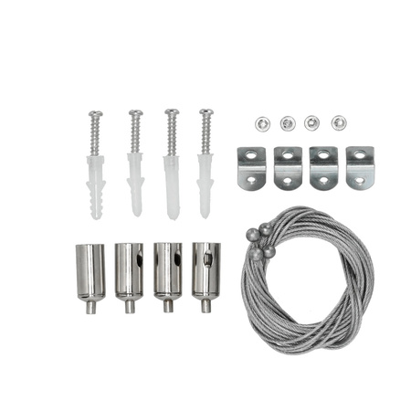 Montážní sada kabelů pro zavěšení LED panelů Steel Kobi