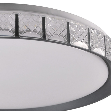 Stropní svítidlo LED Plafond 72W 8000lm CCT 120° White Black IP44 Pilot Dimmable Nina Sanico Goldlux