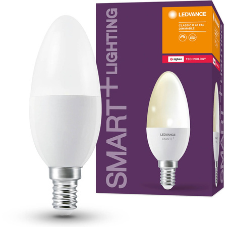 LED žárovka E14 B40 4.9W 470lm 2700K Teplá bílá LEDVANCE SMART+ ZigBee Dimmable
