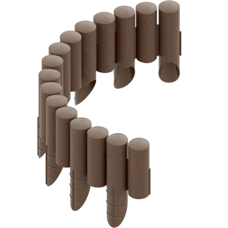 Zahradní palisádový plot Border Lawn Edging 4 STANDARD Brown 2,3 m Strong Frostproof CELLFAST