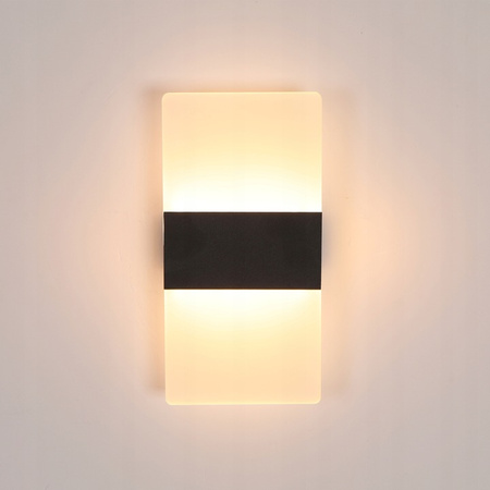 Nástěnná LED lampa nad zrcadlo 5W 360lm 4000K černá Plaxio Masterled