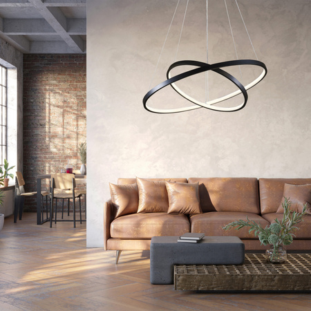 Stropní závěsné svítidlo LED 35W 4600lm 4000K neutrální 120° černá LEA Sanico Goldlux