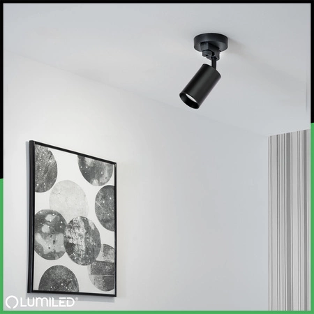 LUMILED HUMA RAIL KIT BLACK + SAGI RAIL SPOTLIGHT BLACK