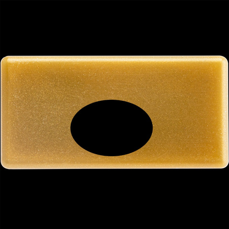 Záslepka pro Povrchový Profil MINI, Zlatá s Otvorem Plastová LUMILED