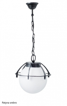 Venkovní závěsná zahradní lampa LED koule s košem 200 K 1018/1/KPO E27 Su-Ma