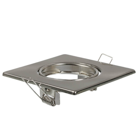 3x OPIN GOLDLUX pohyblivá halogenová žárovka (Polux) čtvercový kovový nikl MR16 GU10