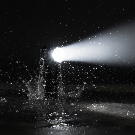 Taktická LED dobíjecí svítilna Vodotěsná 10W 600lm 5000K A244RH VIDEO