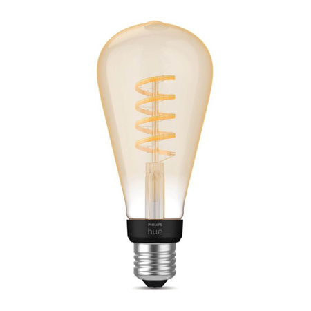 LED Edison E27 ST72 7W CCT PHILIPS HUE White & Ambiance Filament Bluetooth Zigbee žárovka