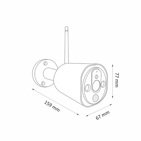 Venkovní kamera COSMO Z1 IP66 Full HD 2Mpx Tuya SMART WIFI GOLDLUX (Polux) PIR