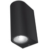 Zahradní nástěnná lampa Venkovní LED fasádní lampa 6W 600lm 2700k teplá bílá Black PELLE Videx