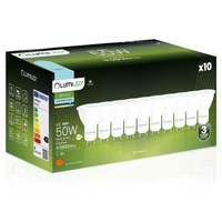 10x Žárovka LED GU10, 6W = 50W 580lm Studená bílá 6500K 36° LUMILED