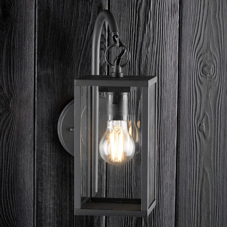 Zahradní nástěnné svítidlo Down Elevation Lamp Malmo E27 IP44 Grafit - GOLDLUX (Polux)